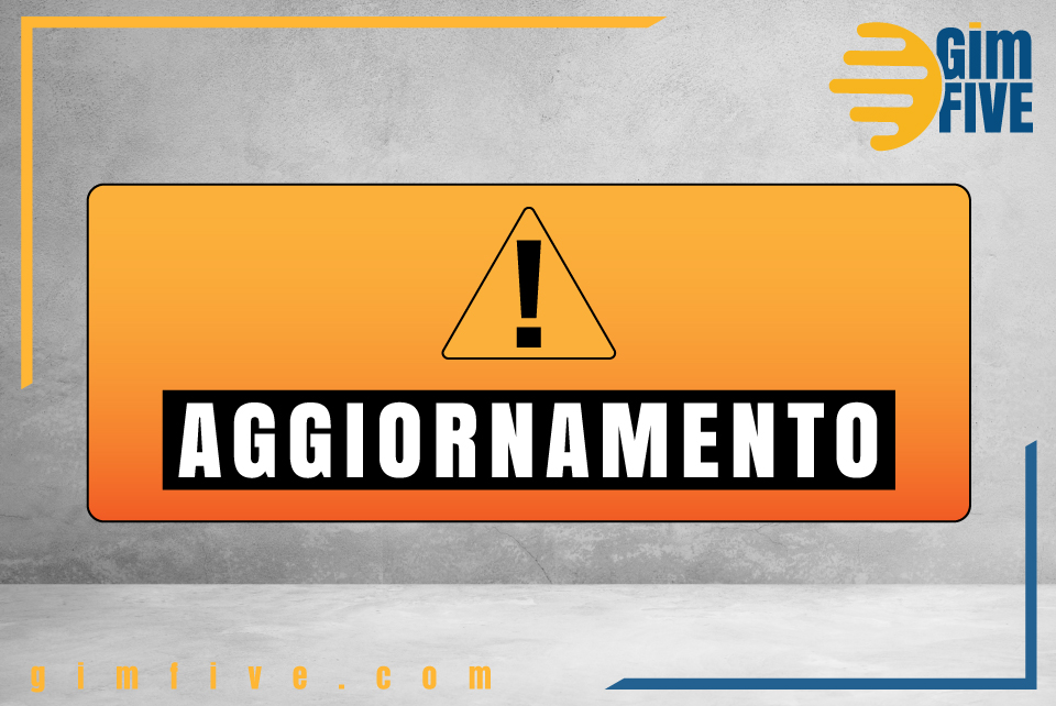 Aggiornamenti palestre GimFIVE